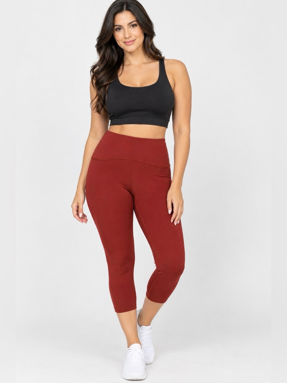 SPANX Women’s Booty Boost Breathable Dark Cayenne 7/8 Leggings Large NWT